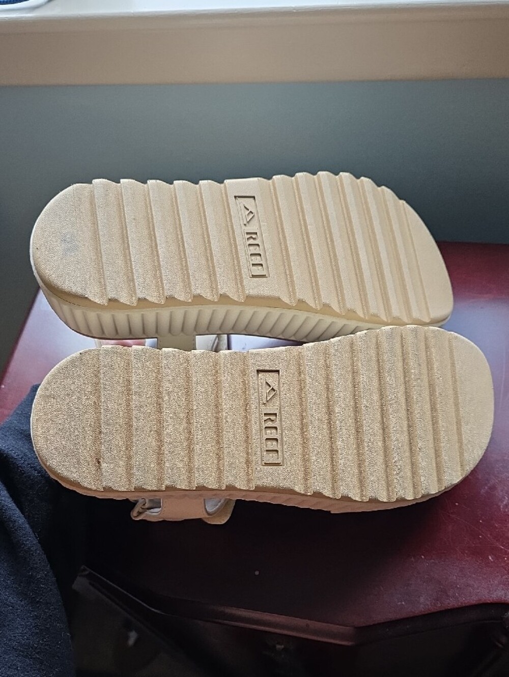 REEF Women’s Platform Sandals in Cream - Picture 5 of 5